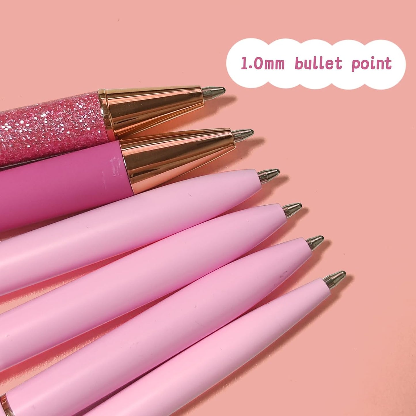 Pink Gem Ballpoint Pens