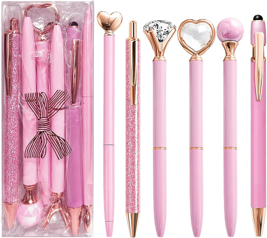 Pink Gem Ballpoint Pens